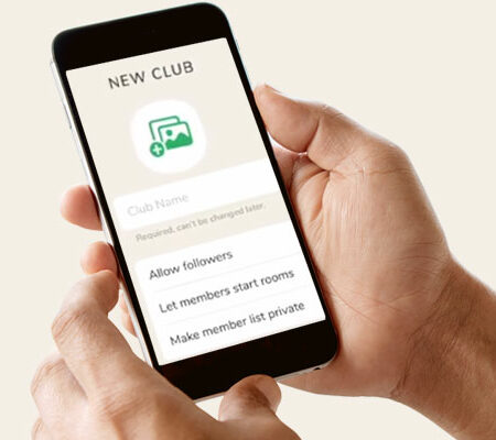 Clubhouse update: create clubs directly in the app